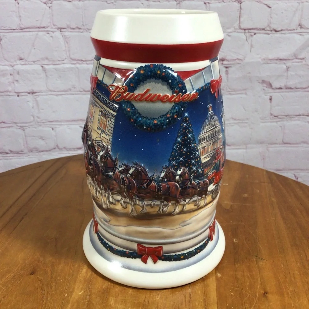 Budweiser 2001 Holiday Stein “Holiday at the Capitol” CS445 - Picture 2 of 6